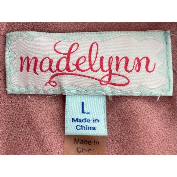 Madelynn Women's Size Large Mauve Pink Sleeveless Soft Faux Suede Top - Picture 5 of 5